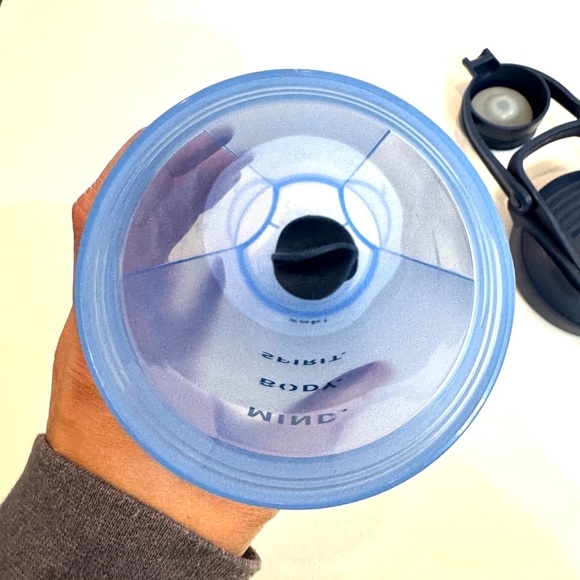 ZAK 27oz. Blue Everyday Smiles Mixer Bottle Mind Body Spirit Use, Reuse, Repeat - Picture 5 of 6